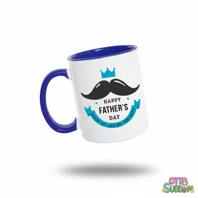 Taza de cerámica blanca